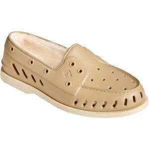 Sperry Men’s Authentic Original Float Cozy Boat Shoe – Khaki, Size 7 M (D)